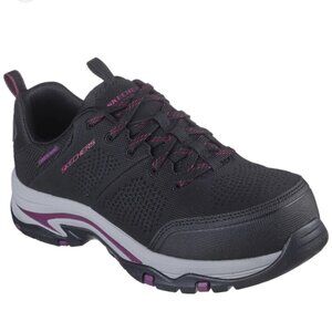 Skechers Women's 108166 Trego-Astallet Black Safety Toe Metal Free Work Shoes 11